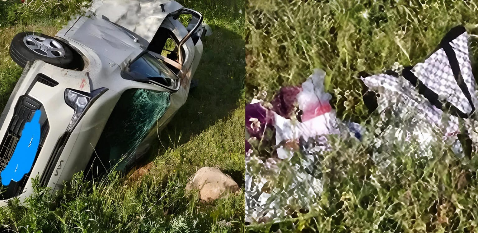 حادثة سير مروعة بدمنات تخلف وفاة سيدة و إصابة ثلاثة أشخاص في منحدر خطير